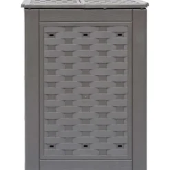 Trädgårdskompost 3 st brun 60x60x83 cm 900 L plastrotting