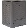Trädgårdskompost brun 60x60x83 cm 300 L plastrotting