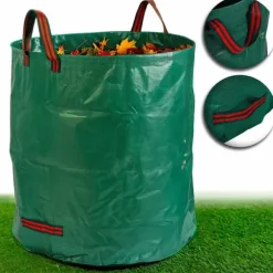 Trädgårdskorg för löv 272 l Plonos PL-524 grön