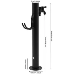 Trädgårdskran, Dubbeluttag, 304 Rostfritt Stål,Rund