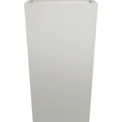 Trädgårdskrukor 2-pack i rostfritt stål | Storlek: 45x45x75 cm | Färg: Silver