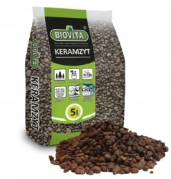 Trädgårdslera 4-8 mm krukväxt 5L ren fin