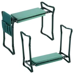 Trädgårdspall - hopfällbar pall - 59x27,5x49 cm - upp till 150kg