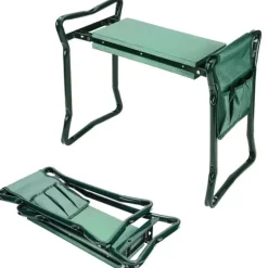 Trädgårdspall - hopfällbar pall - 59x27,5x49 cm - upp till 150kg