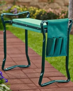 Trädgårdspall - hopfällbar pall - 59x27,5x49 cm - upp till 150kg