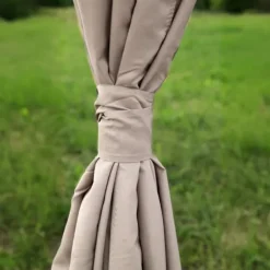 Trädgårdspaviljong 3x4m med sidoväggar och gardiner, vattentät, STRONG TENT