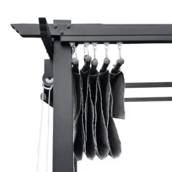 Trädgårdspergola 3x4 m stål 2,4 m vattentät med 4 sidomarkiser