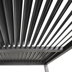 TRÄDGÅRDspergola 3x4m justerbart lamelltak ANTRACIT terrass ALUMINIUM