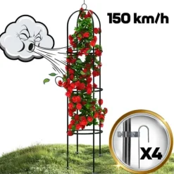 Trädgårdspergolapelare 200 cm Plonos PL-992