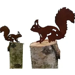 Trädgårdsplugg i dekorationsekorre 2-pack