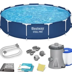 Trädgårdspoolram 366 x 76 cm 7-i-1 Bestway 56681