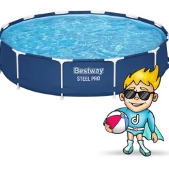 Trädgårdspoolram 366 x 76 cm 7-i-1 Bestway 56681