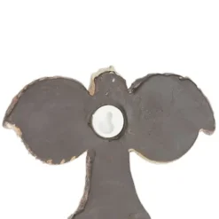 Trädgårdsprydnad, 2-delad trädansikte, 10x13x2,5 cm, Brun