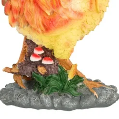 Trädgårdsprydnad, Tupp, 34x30x11 cm, Brun