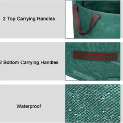 Trädgårdspåsar - Wee - 272L - Grön - Sopsäckar