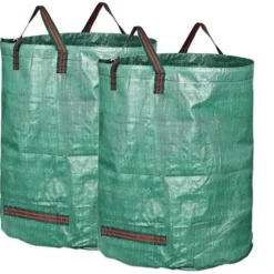 Trädgårdspåse - Mossun - Paket med 2 - 72 gallon - Vattentålig - Hållbar i vävd PP