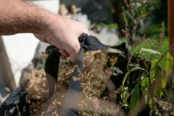 TRÄDGÅRDSSÄCKA 85 LITER, LÅNGA HANDTAG, VIKBAR, 180G/M2 - T N15-960