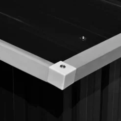 Trädgårdsskjul antracit 257x990x181 cm galvaniserat stål - Trädgårdsskjul - Utomhusskjul - Home & Living