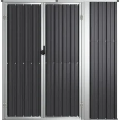 Trädgårdsskjul antracit 161x89x161 cm galvaniserat stål - Redskapsbod - Redskapsbodar - Home & Living