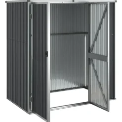 Trädgårdsskjul antracit 161x89x161 cm galvaniserat stål - Redskapsbod - Redskapsbodar - Home & Living