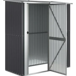 Trädgårdsskjul antracit 180,5x97x209,5 cm galvaniserat stål