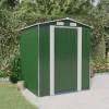 Trädgårdsskjul grön 192x191x223 cm galvaniserat stål