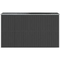 Trädgårdsskjul i antracit - Utomhusförvaring av redskap | Färg: Antracit | Storlek: 192x357x223 cm