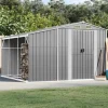 Trädgårdsskjul i galvaniserat stål - Förvaring av verktyg | Färg: Grå | Storlek: 277x279x179 cm