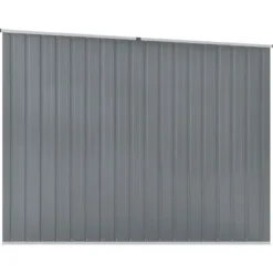 Trädgårdsskjul i galvaniserat stål - Förvaringslösning för verktyg | Färg: Grå | Storlek: 195x198x159 cm