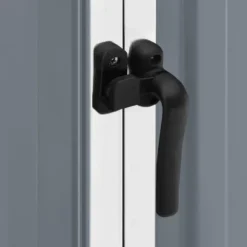 Trädgårdsskjul i galvaniserat stål - Förvaringslösning för verktyg | Färg: Grå | Storlek: 195x198x159 cm