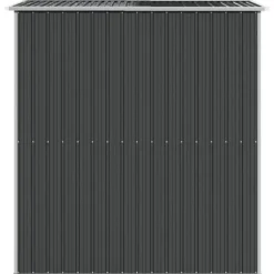 Trädgårdsskjul i galvaniserat stål - Utomhusförvaring | Färg: Antracit | Storlek: 192x191x223 cm