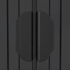 Trädgårdsskjul i galvaniserat stål - Utomhusförvaring | Färg: Antracit | Storlek: 192x191x223 cm