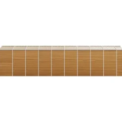 Trädgårdsskjul i galvaniserat stål - Robusta förvaringslösningar | Färg: Ljusbrun | Storlek: 191x81x198 cm