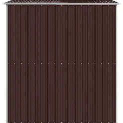 Trädgårdsskjul mörkbrun 192x191x223 cm galvaniserat stål - Trädgårdsbod - Trädgårdsboder - Home & Living
