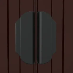 Trädgårdsskjul mörkbrun 192x191x223 cm galvaniserat stål - Trädgårdsbod - Trädgårdsboder - Home & Living