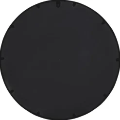Trädgårdsspegel rund i svart järn för utomhusbruk | Storlek: 60x4 cm