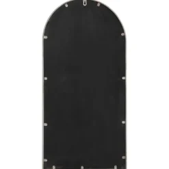 Trädgårdsspegel sand 90x45 cm järn för utomhusbruk