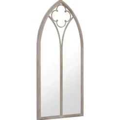 Trädgårdsspegel sand 70x30 cm järn för utomhusbruk