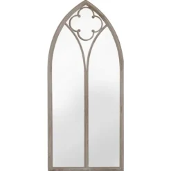 Trädgårdsspegel sand 70x30 cm järn för utomhusbruk