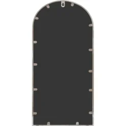 Trädgårdsspegel sandfärgad 70x30 cm järn för utomhusbruk