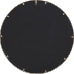 Trädgårdsspegel sandfärgad 40x4 cm rund järn för utomhusbruk