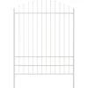 Trädgårdsstängsel Vit 170 x 225 cm Pulverlackerat stål
