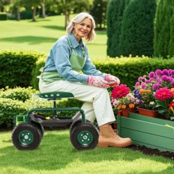 Trädgårdsstol, 84x45,5x45,5-54 cm, Grön