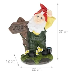 Trädgårdstomte, 27x22x12 cm, Flerfärgad