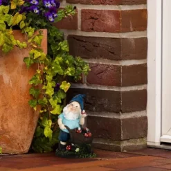 Trädgårdstomte, 14.5x10.5x7 cm, Flerfärgad