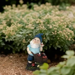 Trädgårdstomte, 14.5x10.5x7 cm, Flerfärgad