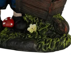 Trädgårdstomte, 14.5x10.5x7 cm, Flerfärgad