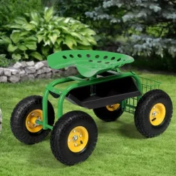 Trädgårdsvagn, 81x44.5x(45-54) cm, Grön