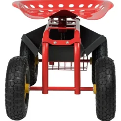 Trädgårdsvagn, 81x44.5x45-54 cm, Röd