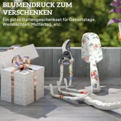 Trädgårdsverktyg set 3 delar: planteringsspade, handkratta, sekatör, metall flerfärgad